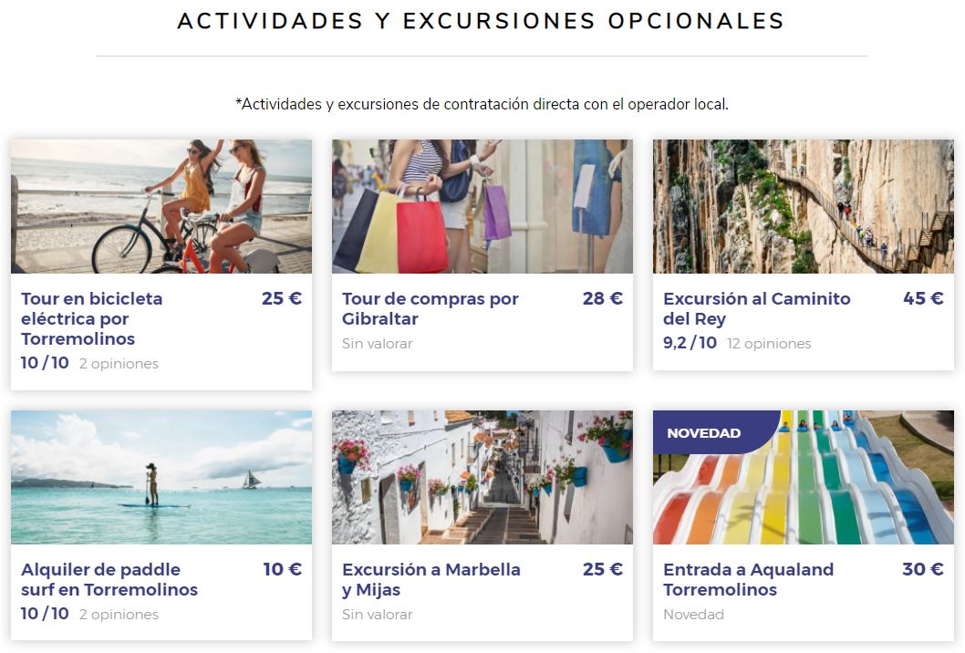 actividades y excursiones en viajes para viajeros solteros en torremolinos