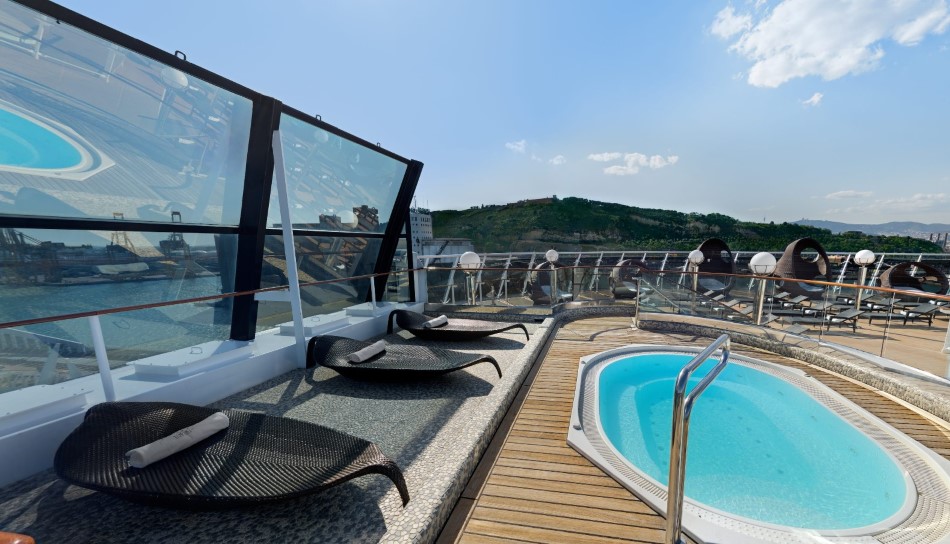 Barco Crucero MSC Fantasia solarium