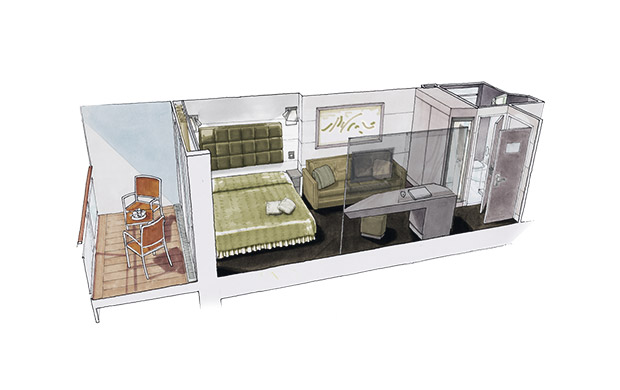 Camarote Exterior Con Balcon Plano