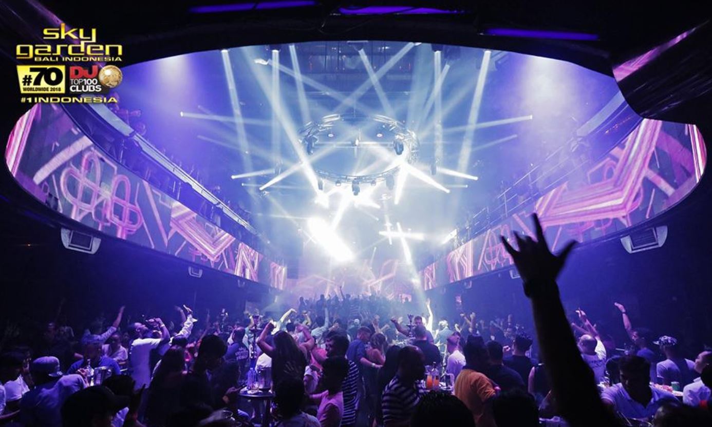 Discoteca Sky Garden Legian Bali para salir de copas