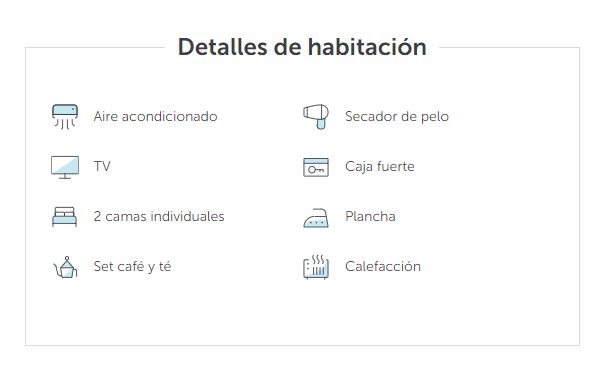 Servicios Habitaciones Hotel Occidental Bilbao