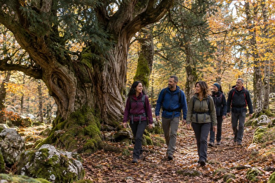 Senda de los Tejos Centenarios en el Parque Natural de Izki