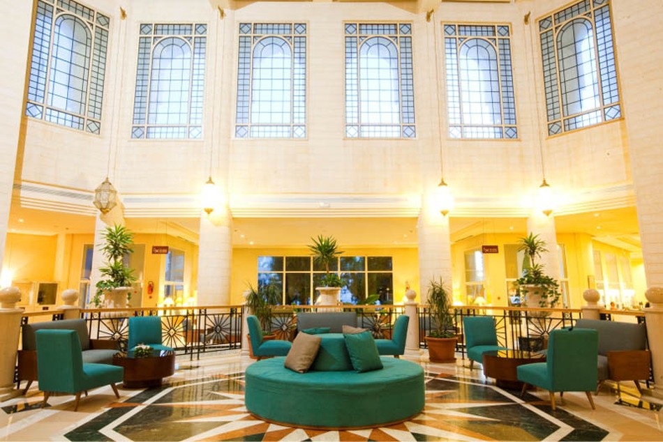 Lobby del Hotel El Mouradi Hammamet en Yasmine Hammamet