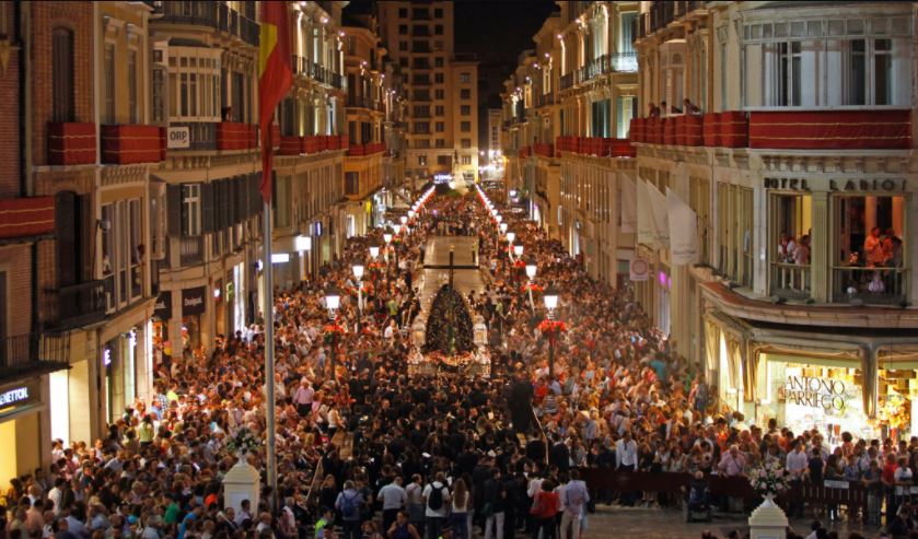 Semana Santa Malaga Calle Larios b2b Viajes