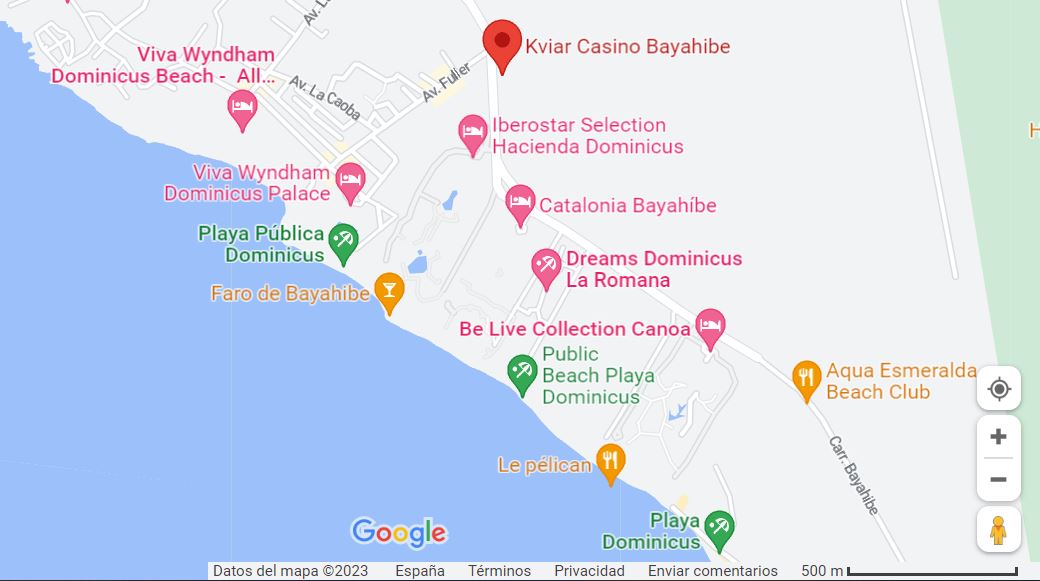 Mapa Ubicacion como llegar a Discoteca Kiviar Bayahibe Ocio Nocturno