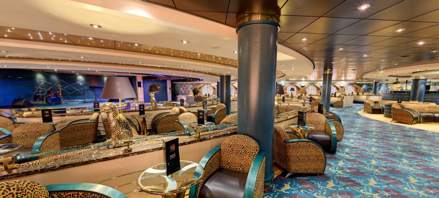 Barco Msc Orquestra Sabana Bar Crucero Mediterraneo