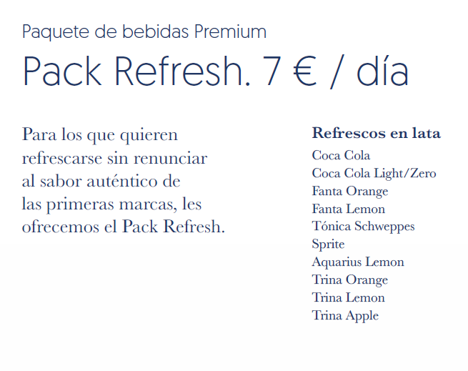 Pack refresh Pullmantur