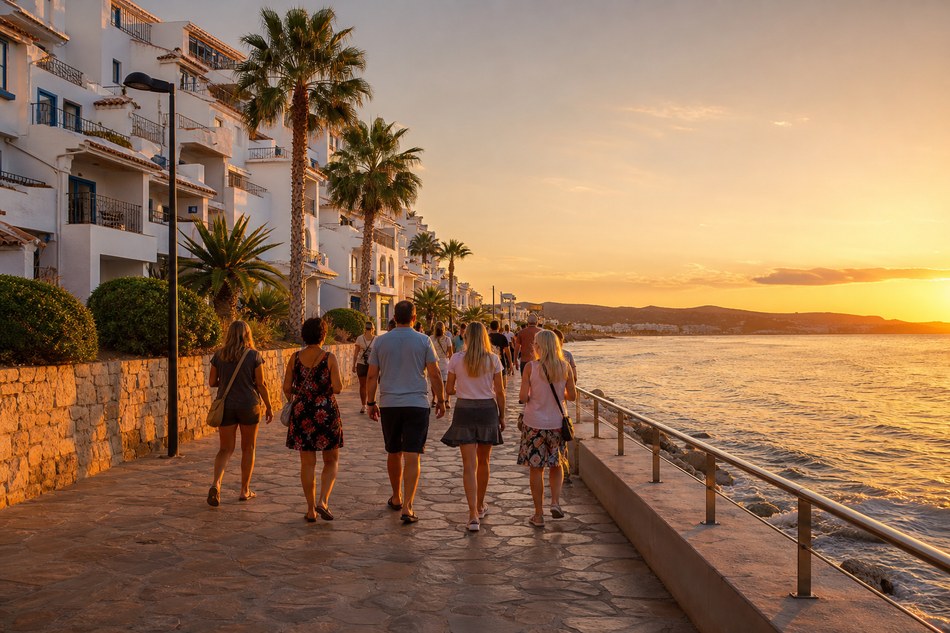 Llegada y paseo marítimo de Peñíscola