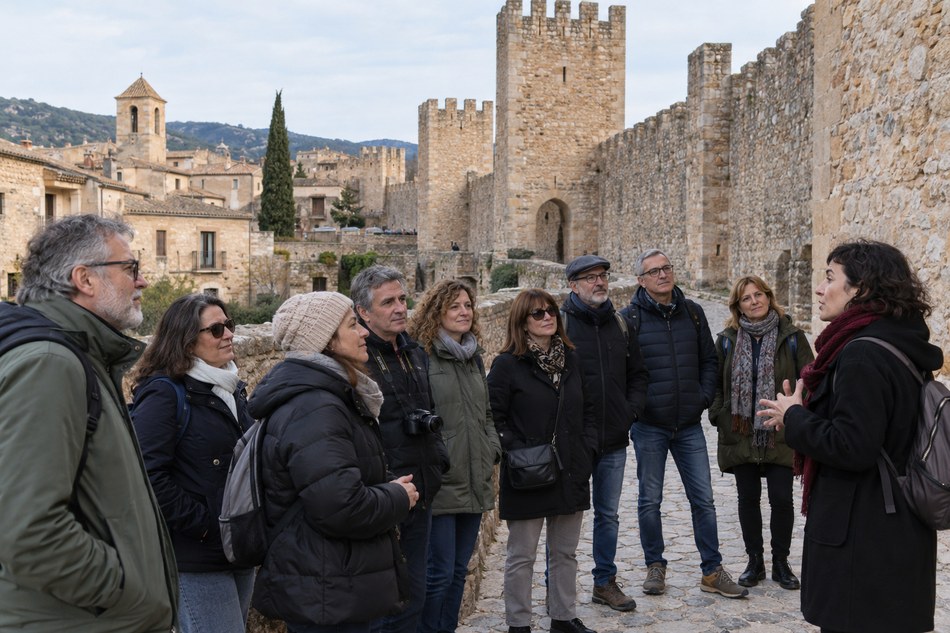 Visita guiada en grupo a las murallas y el casco histórico medieval de Montblanc
