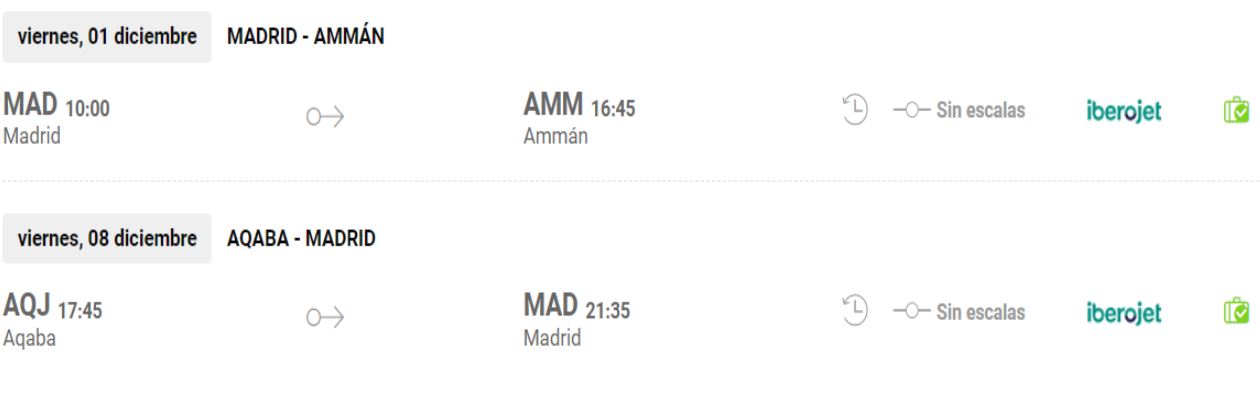 Oferta Vuelos Madrid Amman Jordania directos